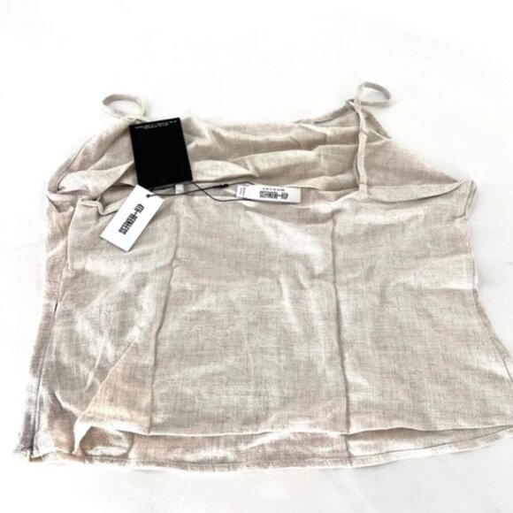 4th & Reckless Women's Linen Cami Strap Top - 12 - Picture 4 of 7